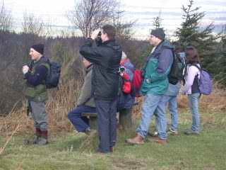 Some of the group, looking for birds